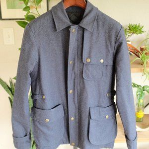 VTG Navy Pendleton Wool Chore Coat Size Medium